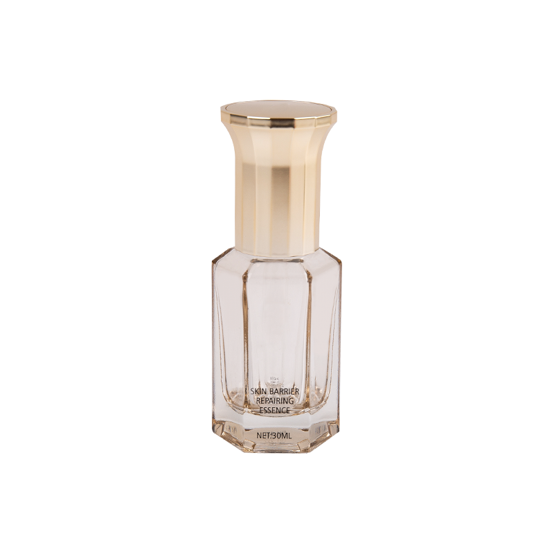 30 ml osemuholníkové sklenené sérum a fľaša éterického oleja