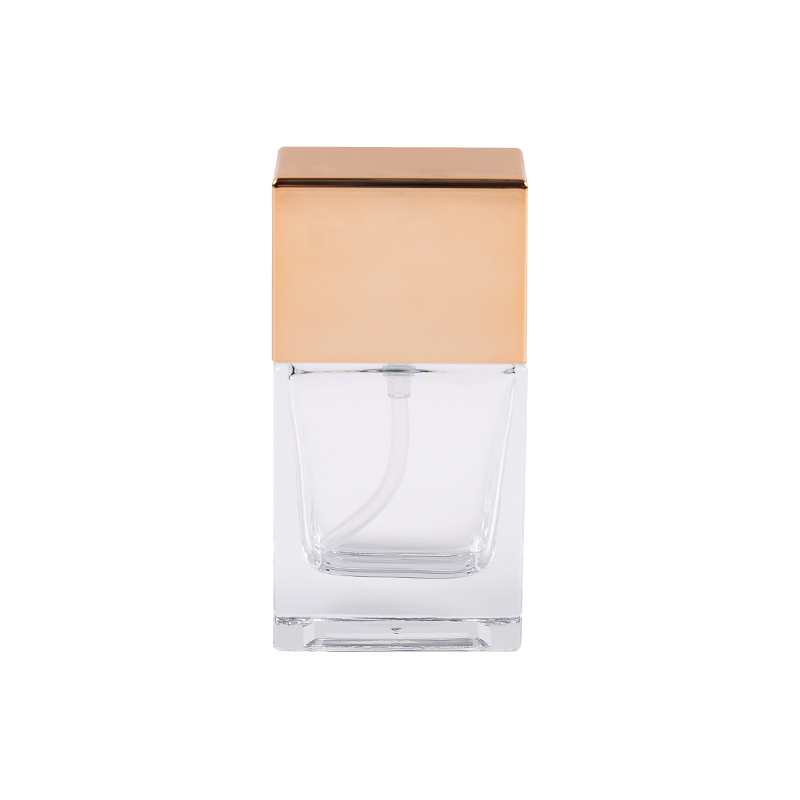 30 ml Luxé Clear Elegance Glass Bottle so zlatým stropom Abs