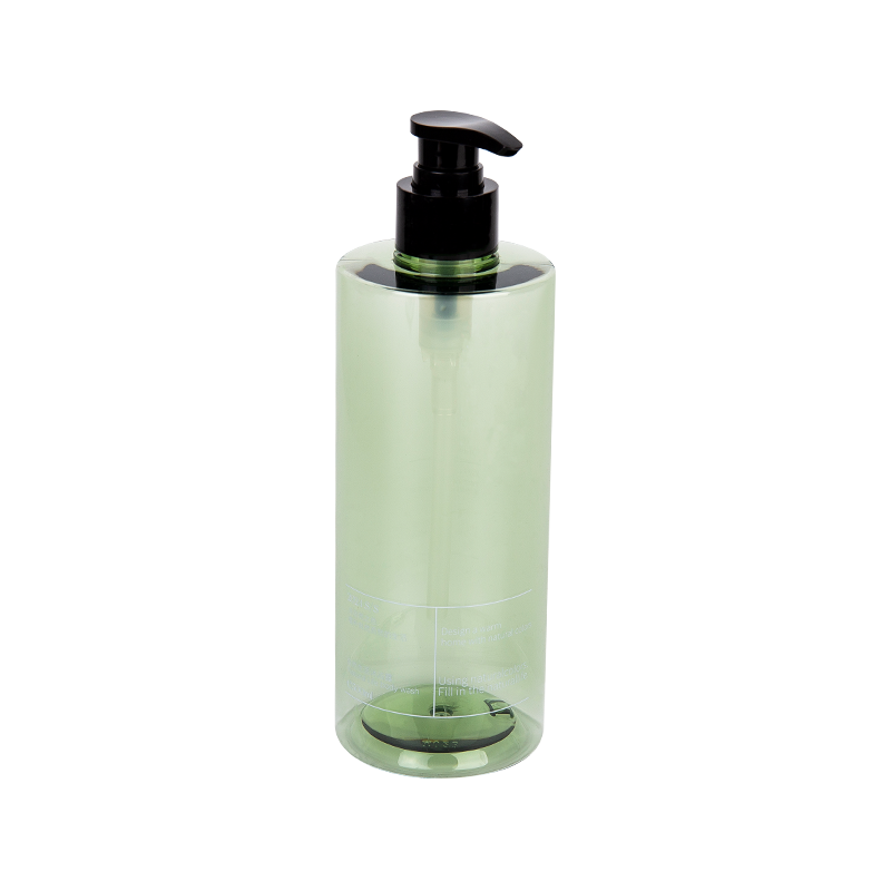 500 ml elegantná fľaša na pumpu PETG Green